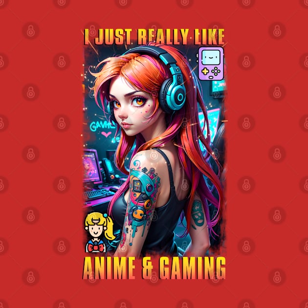 I just really like Anime & Gaming 03 by KawaiiDread