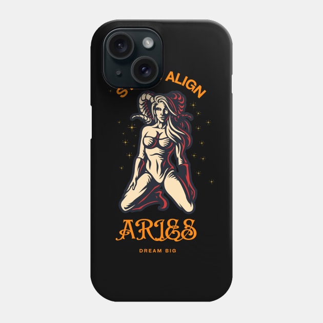 Aries ♈🐏 Zodiac Sign Astrology Phone Case by Bro Aesthetics