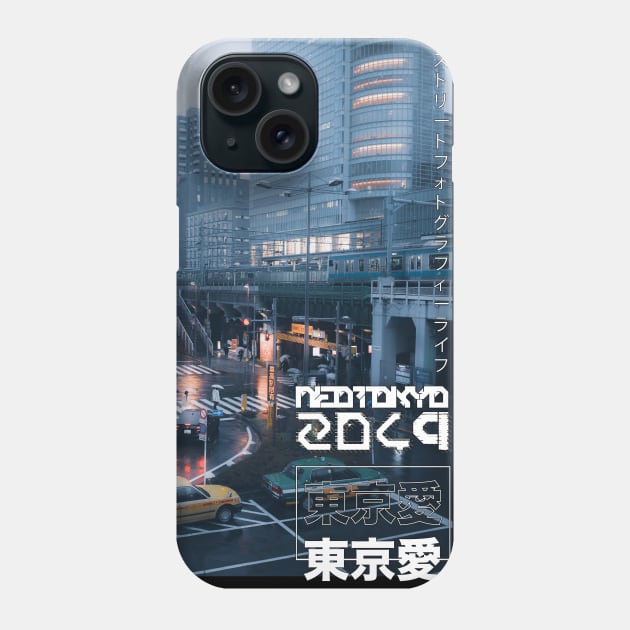Blue Yellow Vibe in Tokyo Phone Case by TKL