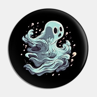 Eerie Halloween Ghoul Art - Spooky Season Delight Pin