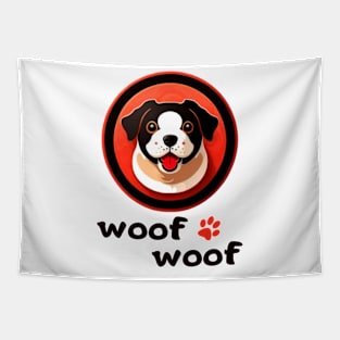 Woof-woof Cute Dog Tapestry