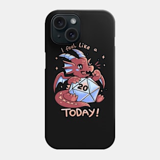 I Feel Like a 20 Today – Cute Red Dragon Phone Case