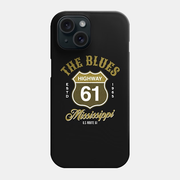 Highway 61 Phone Case by Three Meat Curry