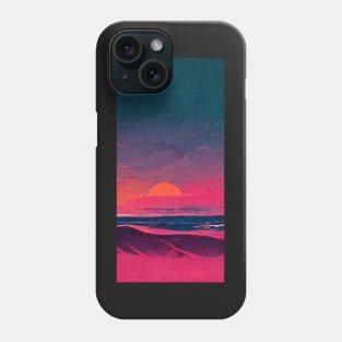 Romantic red sunset Phone Case