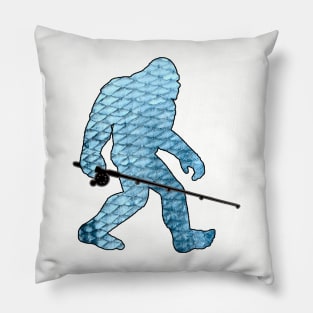 Bigfoot - Fishing Scales Pillow