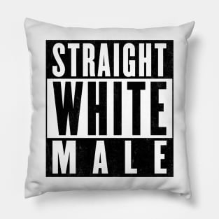 STRAIGHT WHITE MALE Pillow