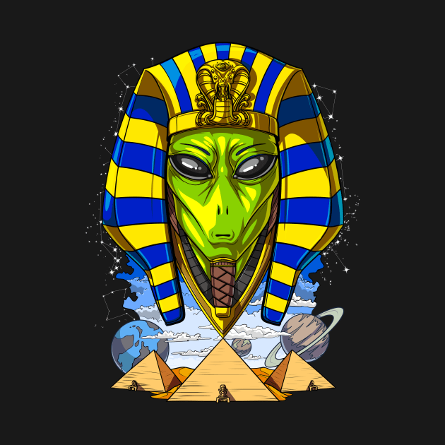 Alien Egyptian Pharaoh by underheaven