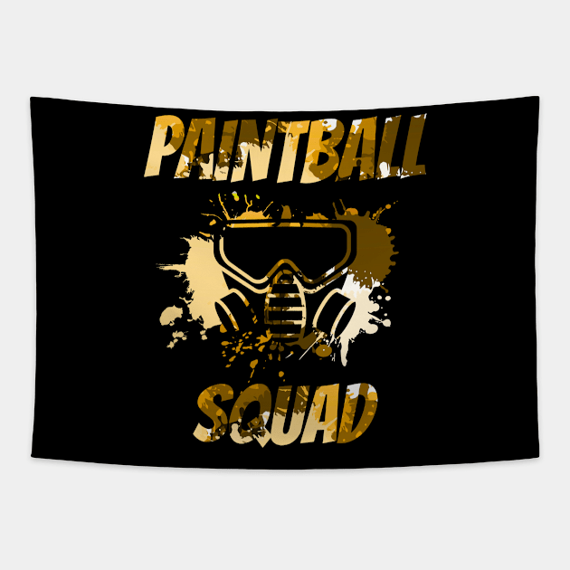 Matching Paintball T-Shirt Cool Fun Sports Game Team Shirt Tapestry by warpartdesignstudio