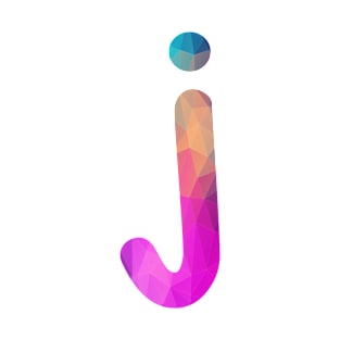 Letter j Lower Case Alphabet j Colorful Art Gift T-Shirt