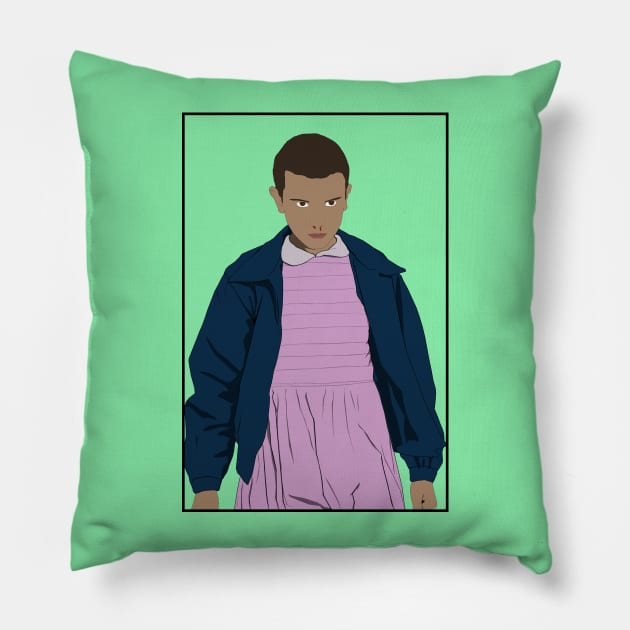 Stranger Things - Eleven Pillow by shellysom91