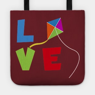 Kite flying love Tote