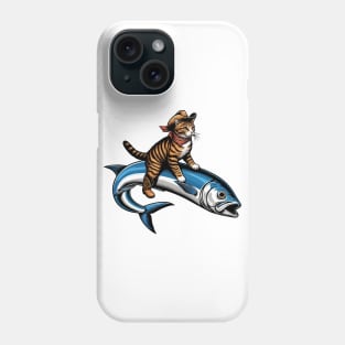 Meowdy Texas Cowboy Rodeo Cat Ride On Sardine Phone Case