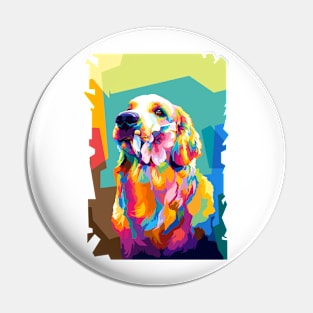 Dog Pop Art Pin