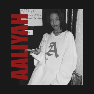 Aaliyah // Retro Aesthetic Fan Art // 80s T-Shirt