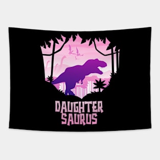 Daughter Saurus Rex, Matching Dinosaur Family Tapestry