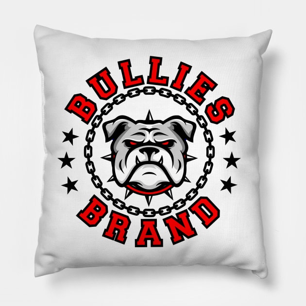Bullies Brand logo 1 Pillow by Bullies Brand
