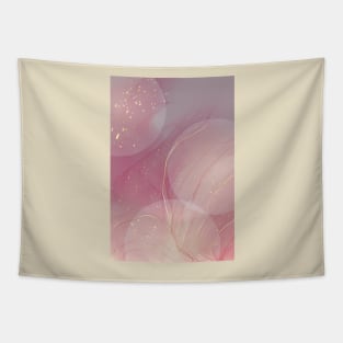 Blush pink and grey abstract modern watercolor trendy art Tapestry
