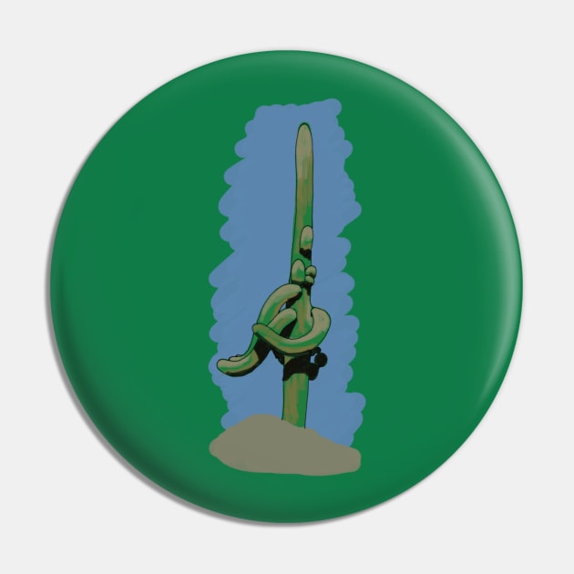 Wacky Cactus Pin by CorrieMick