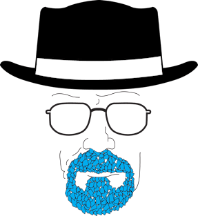 Heisenberg's blue goatee Magnet