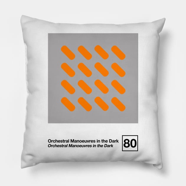 OMD / Minimalist Style Graphic Artwork Design Pillow by saudade