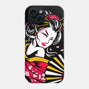 Japanese Geisha Illustration Design Phone Case