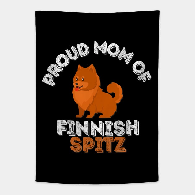 Mom of Finnish Spitz Life is better with my dogs Dogs I love all the dogs Tapestry by BoogieCreates