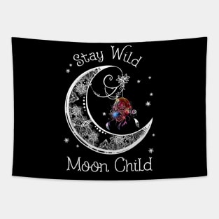 Stay Wild Moon Child Dreamcatcher Tapestry