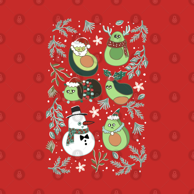 Discover Christmas Avocado - Christmas - Long Sleeve T-Shirt