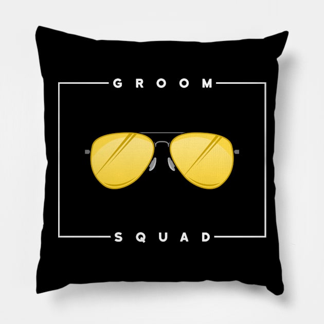 Groom squad Pillow by Markus Schnabel