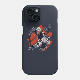 Connor McDavid Edmonton Stripes Phone Case