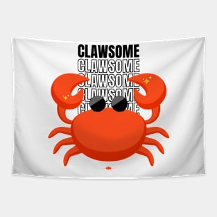 Funny Clawsome Crab Tapestry