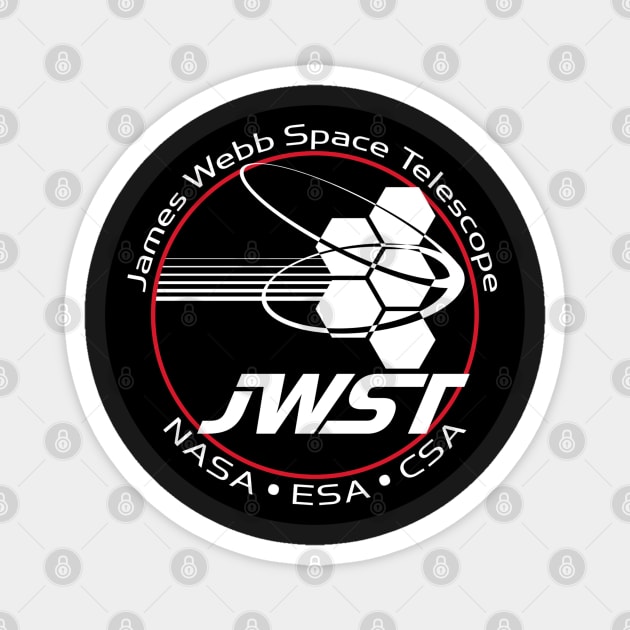 James Webb Space Telescope Patch Magnet by FaelynArt