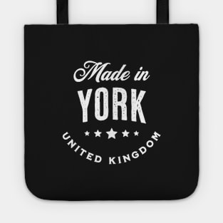 Made In York, UK - Vintage Logo Text Design Tote