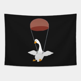 Goose parachute flies Tapestry