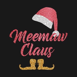 Funny Santa Meemaw Claus Merry Christmas Gifts for Men Women T-Shirt