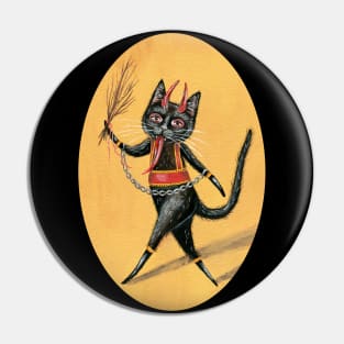 Krampus Black Cat Pin