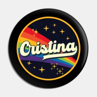 Cristina // Rainbow In Space Vintage Style Pin