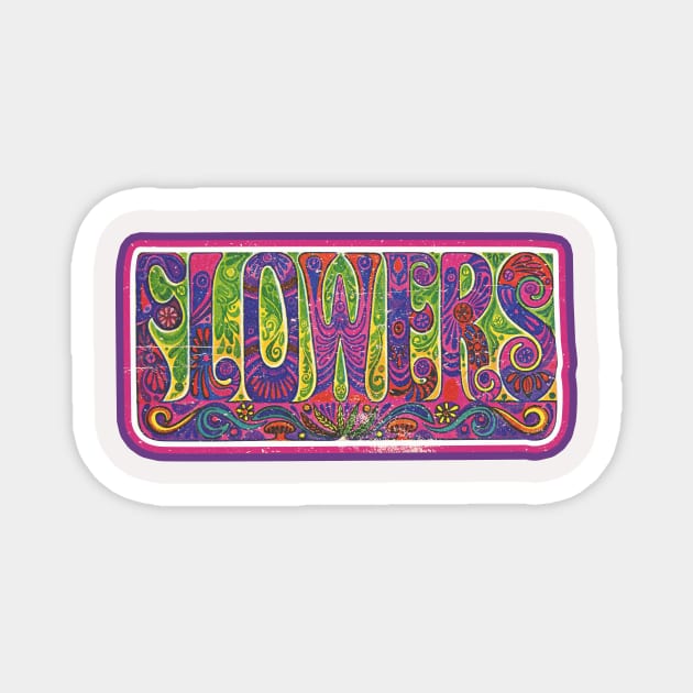 Hippie flowers Magnet by Vintage Dream