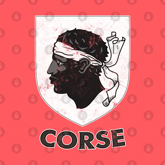 Corsica -- Vintage Style Crest Design by DankFutura