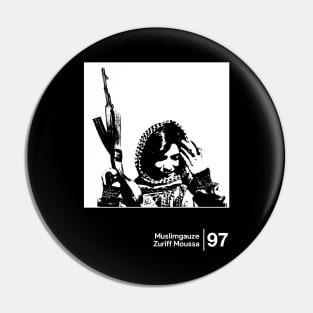 Muslimgauze / Minimalist Graphic Design Fan Artwork Pin