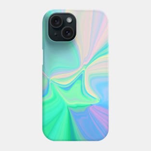 Abstract Holographic Neon Fluorescent Swirls Phone Case