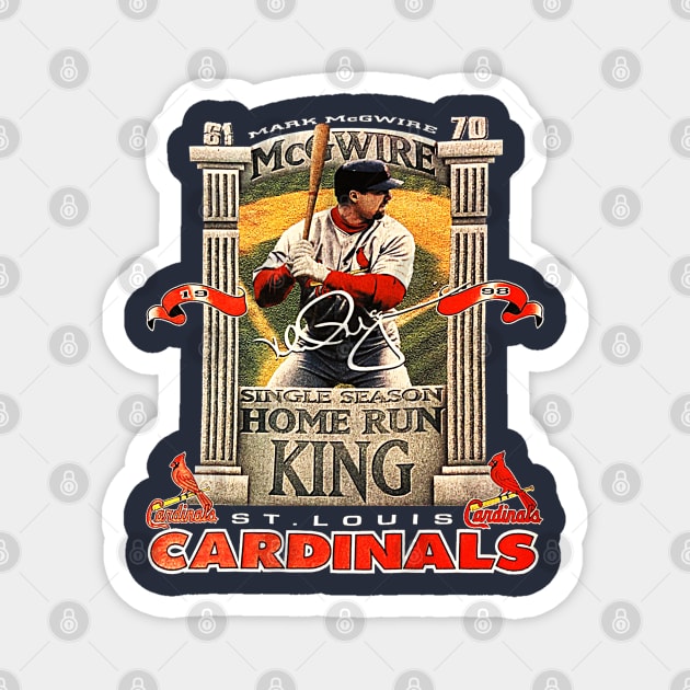 Mark McGwire - Home Run King - Cardinals Baseball Magnet by nicklower