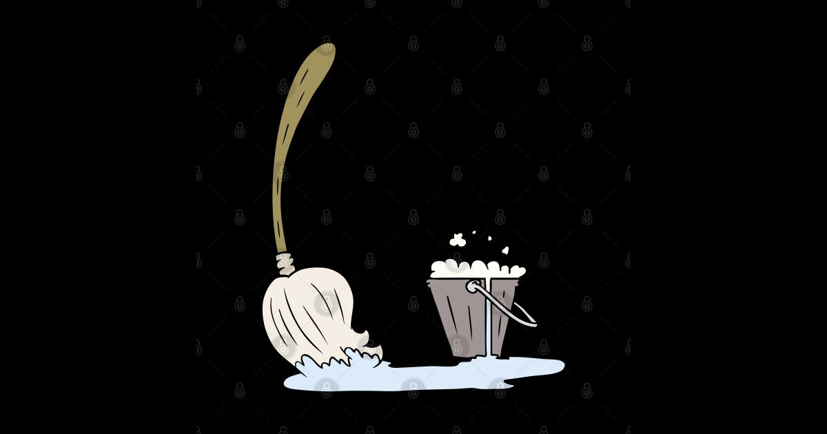 Bucket And A Mop WAP Mop And Bucket Bucket And A Mop Sticker