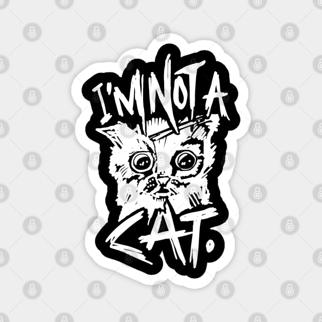 I'm Not a Cat Meme Magnet by sketchnkustom