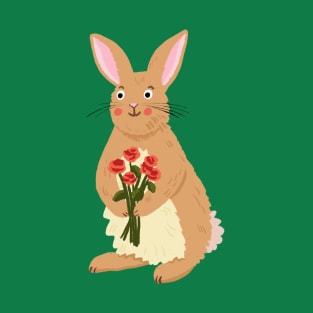 Rabbit with Roses T-Shirt