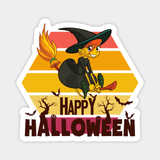 CUTE WITCH - HAPPY HALLOWEEN Magnet