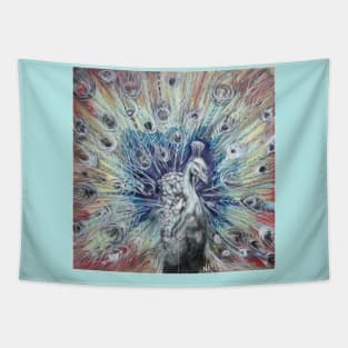 Rainbow Peacock Tapestry