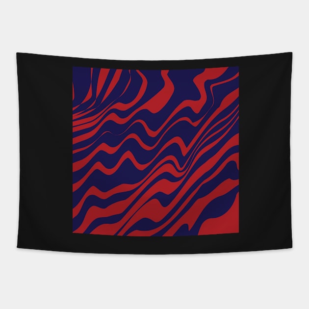 Abstract waves Tapestry by RedGraph