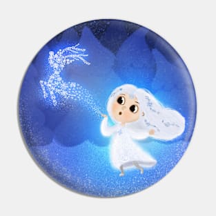 A fairy of fluffy snowflakes Pin