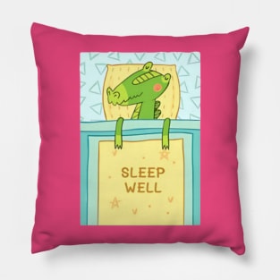 Sleep well baby crocodile Pillow